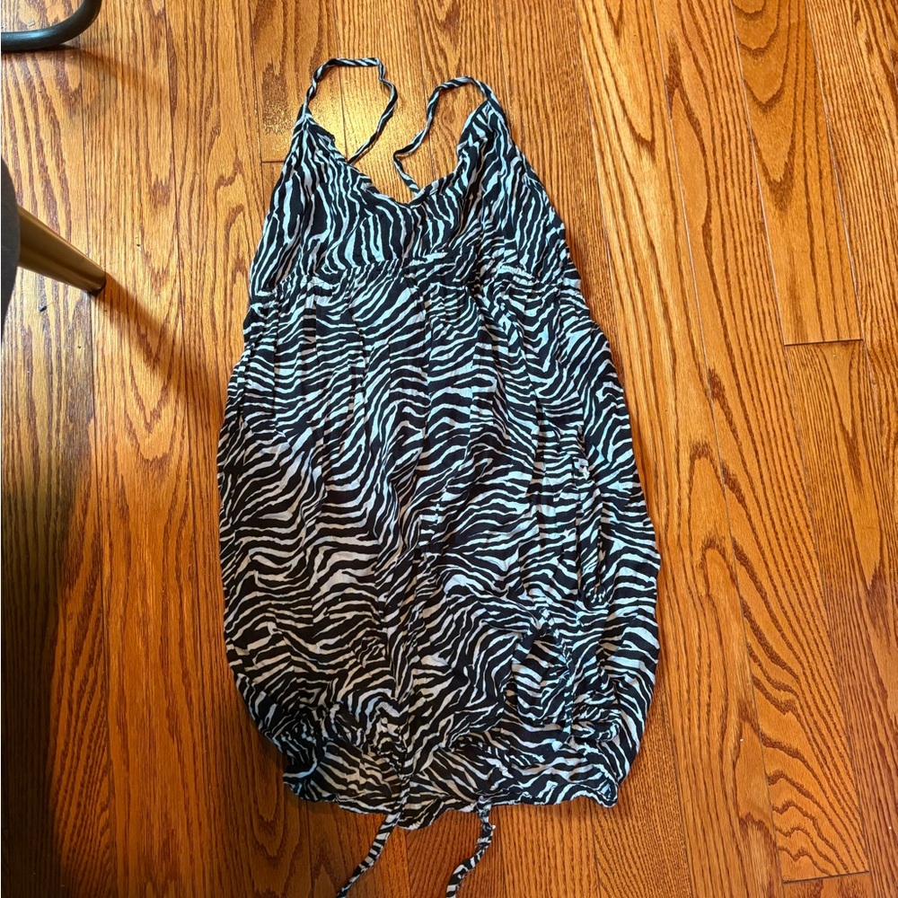 Y2K Zebra Print Strappy Dress by Jules + James